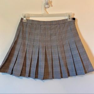 ☘️ 3/$20 Pleated Plaid Mini Skirt